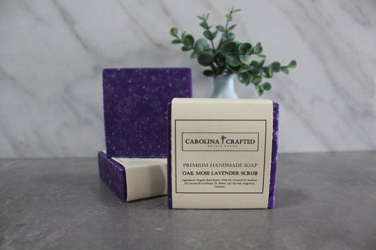 Oak Moss Lavender Scrub Soap